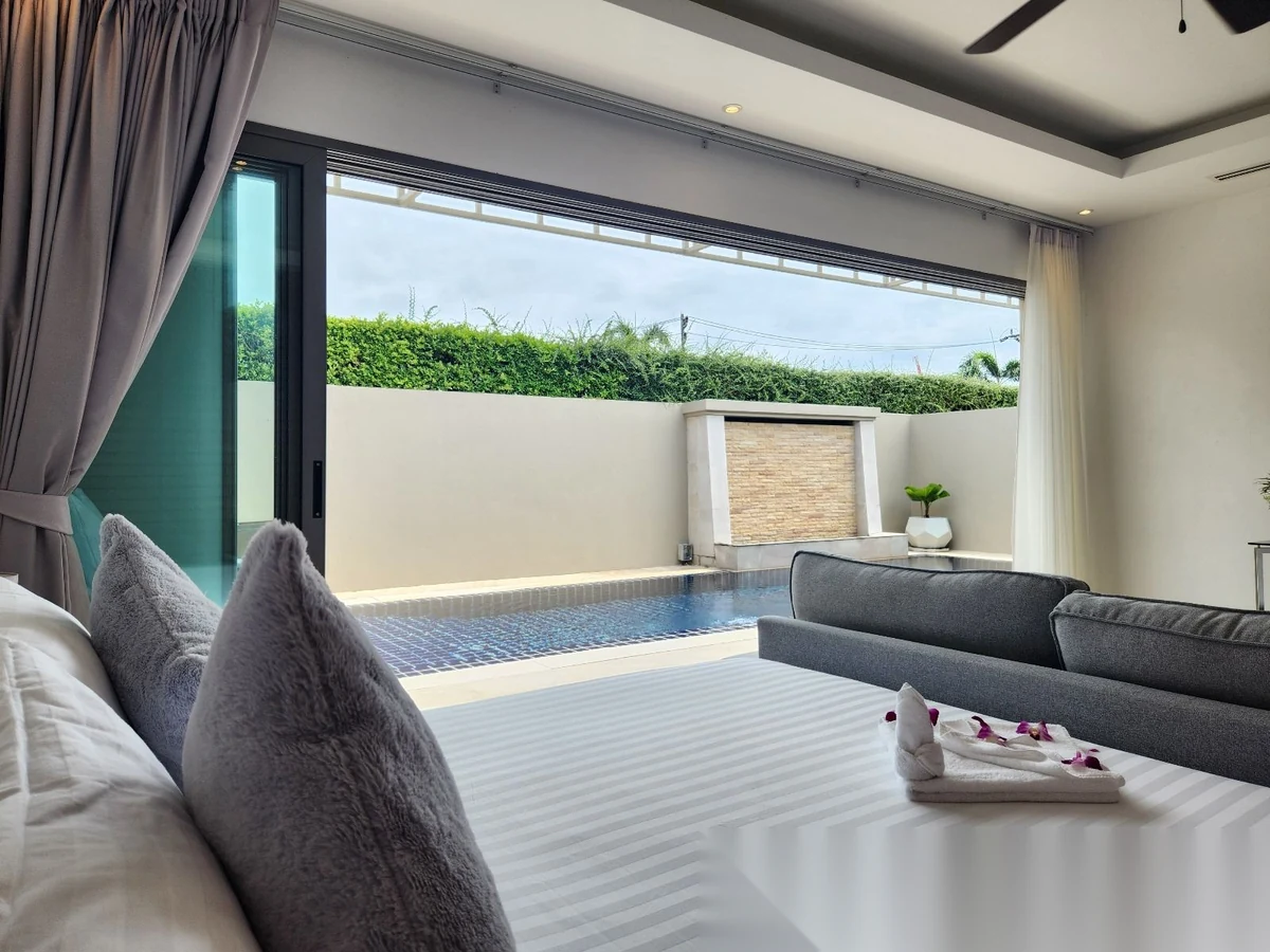 2 Bedroom Villa for rent at The Harmony Villa complex · Choeng Thale · Pool View — photo 14
