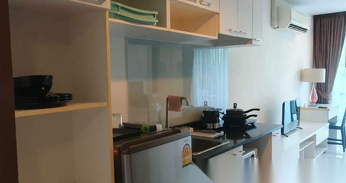 Studio Apartment for rent at The Pixels Cape Panwa Condo complex · Wichit · Garden View — photo 2