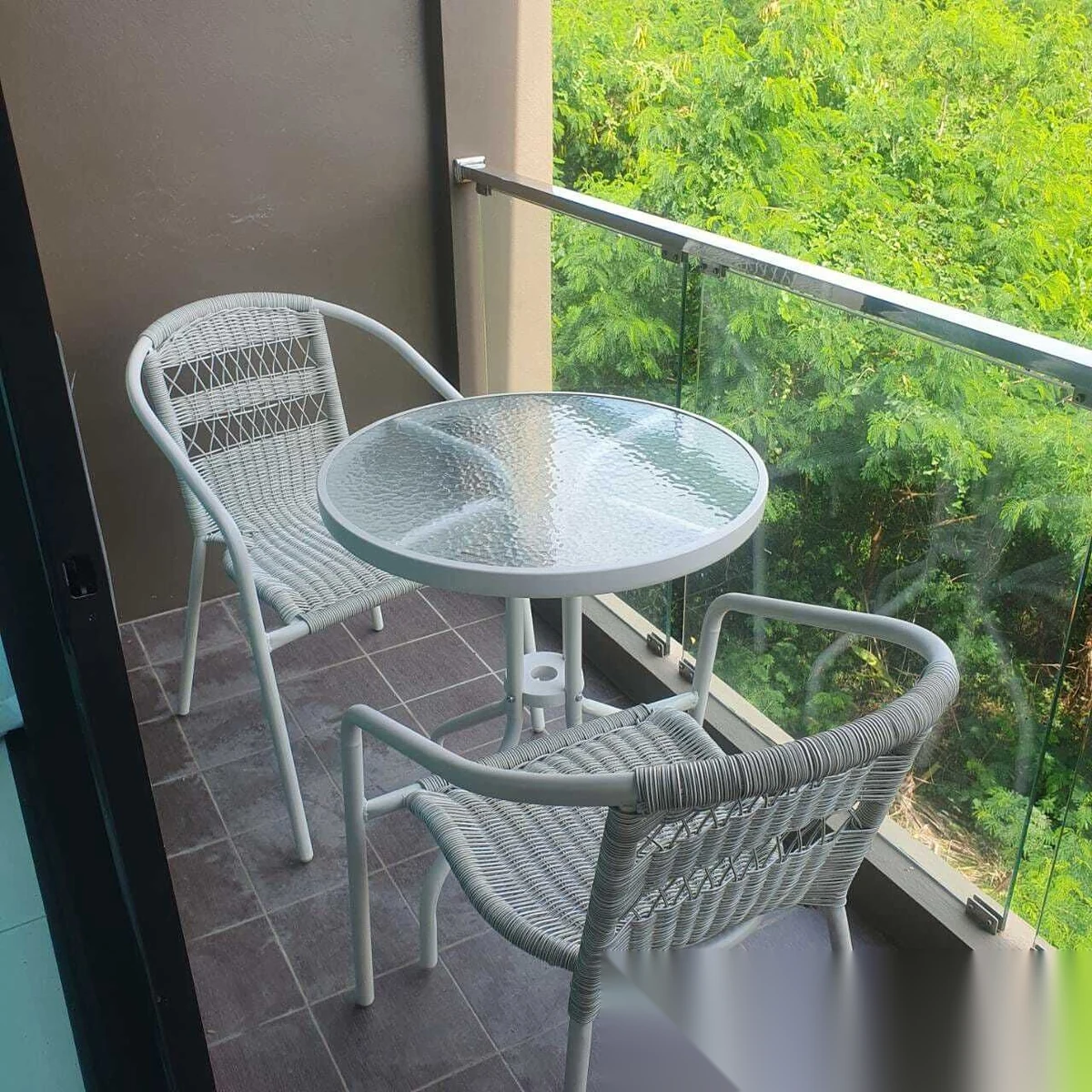 Studio Apartment for rent at The Pixels Cape Panwa Condo complex · Wichit · Garden View — photo 4