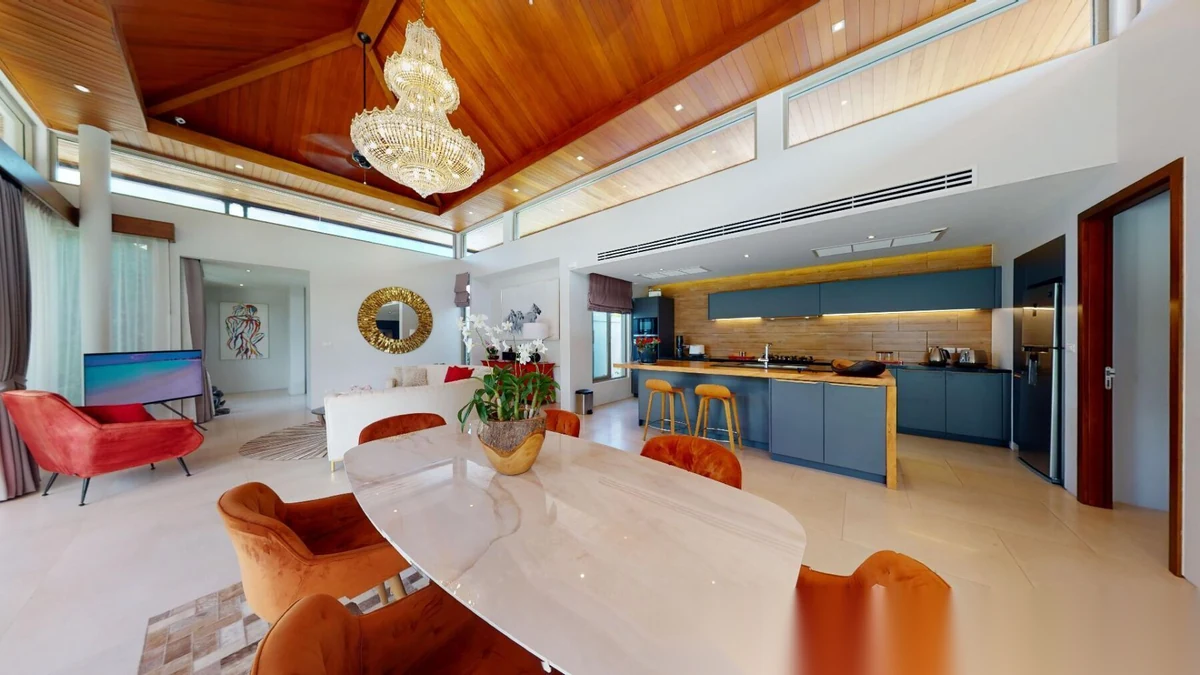 Вилла 3BR в комплексе Botanica The Residence (Phase 4) · Теп Красаттри · Вид на бассейн — фото 4