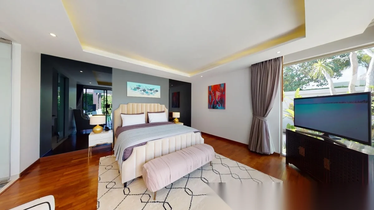 Вилла 3BR в комплексе Botanica The Residence (Phase 4) · Теп Красаттри · Вид на бассейн — фото 12