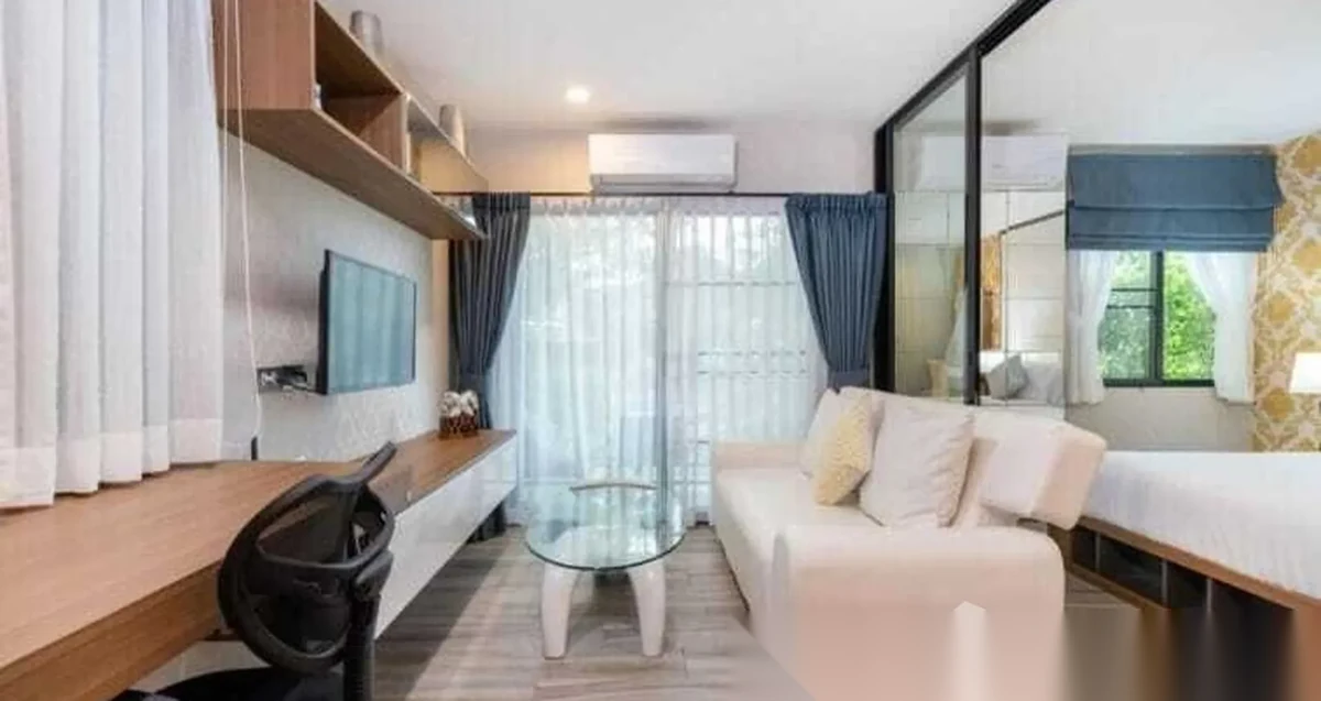 1 Bedroom Apartment for rent at The Title Residencies complex · Sakhu · Garden View — photo 2