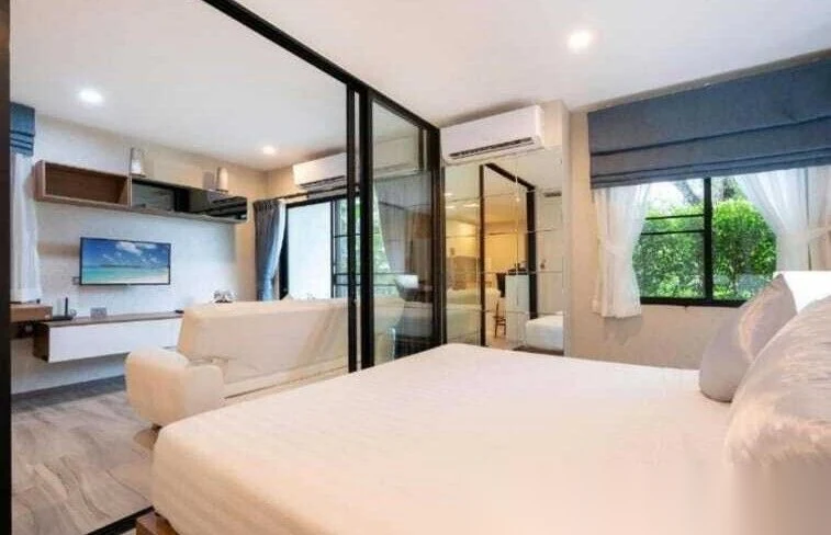 1 Bedroom Apartment for rent at The Title Residencies complex · Sakhu · Garden View — photo 3