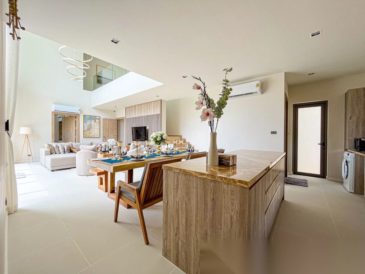 Вилла 3BR в комплексе Zenithy Pool Villa · Си Сунтон · Вид на море — фото 5