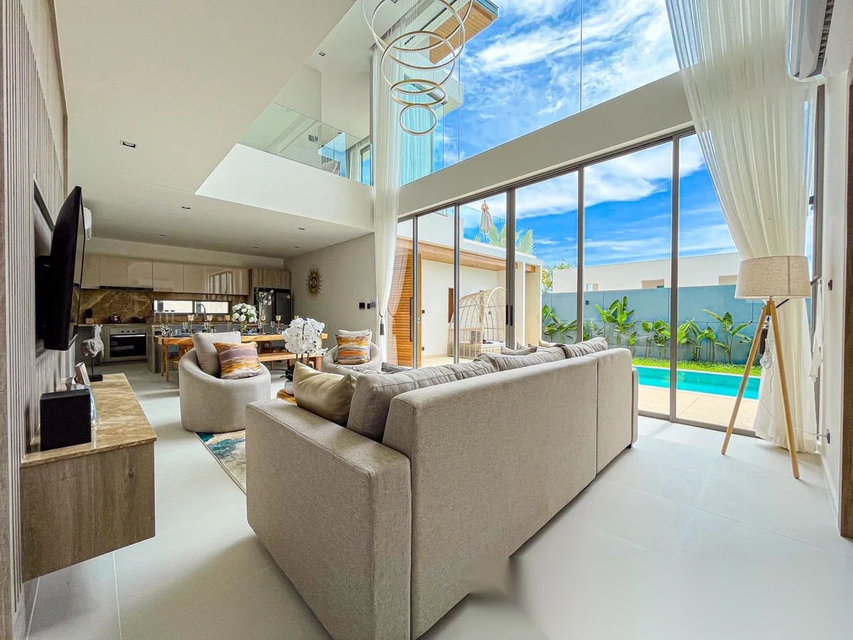 Вилла 3BR в комплексе Zenithy Pool Villa · Си Сунтон · Вид на море — фото 7