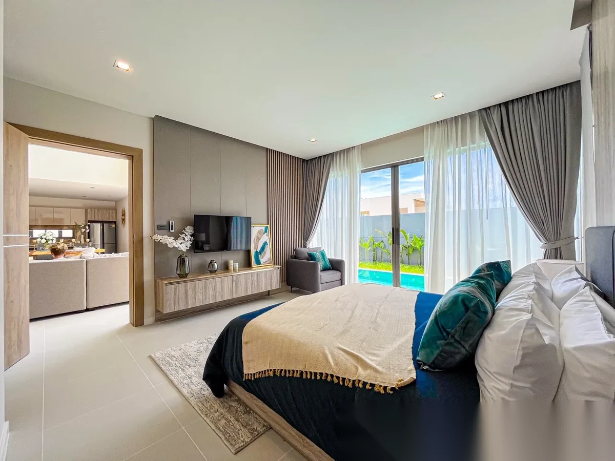 Вилла 3BR в комплексе Zenithy Pool Villa · Си Сунтон · Вид на море — фото 10