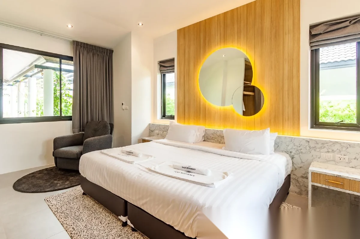 Вилла 2BR в комплексе Taan Residence · Чернг Тале / Bang Tao · Вид на бассейн — фото 4