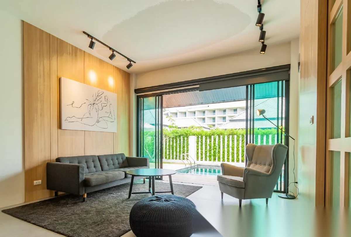 Вилла 2BR в комплексе Taan Residence · Чернг Тале / Bang Tao · Вид на бассейн — фото 6