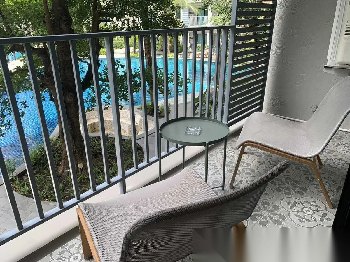 Studio Apartment for rent at The Title Residencies complex · Sakhu · Pool View — photo 4