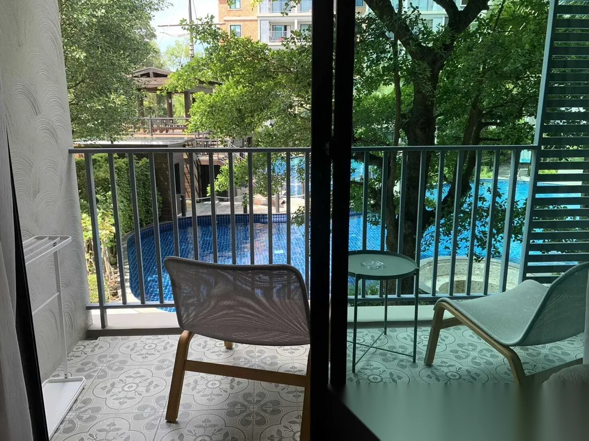 Studio Apartment for rent at The Title Residencies complex · Sakhu · Pool View — photo 5