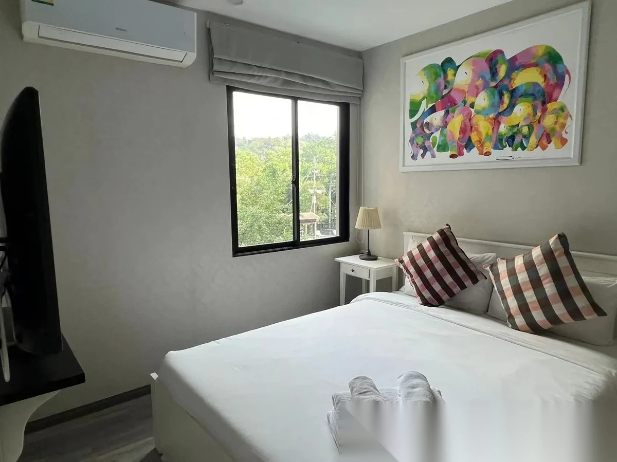 Апартаменты 2BR в ЖК The Title Residencies · Саку · Вид на бассейн — фото 5