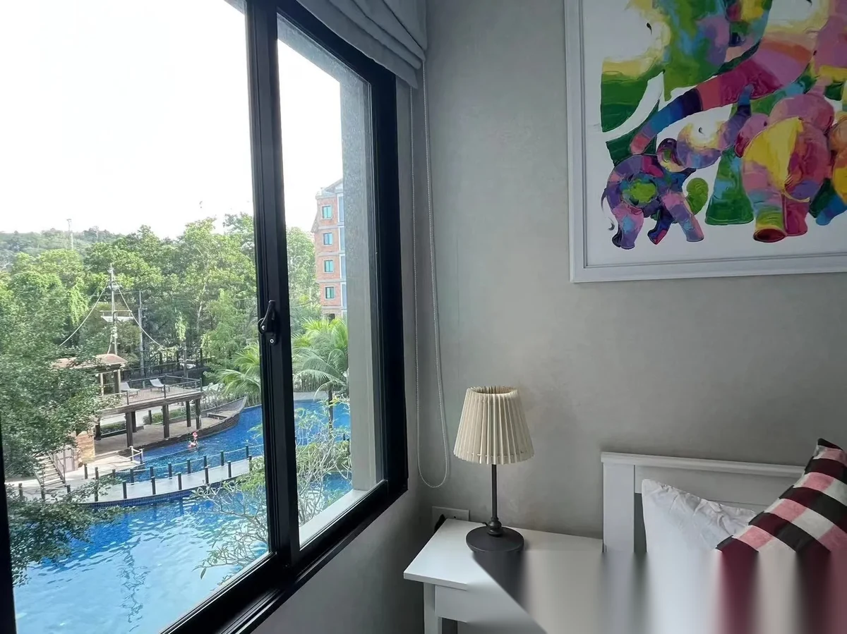 Апартаменты 2BR в ЖК The Title Residencies · Саку · Вид на бассейн — фото 10