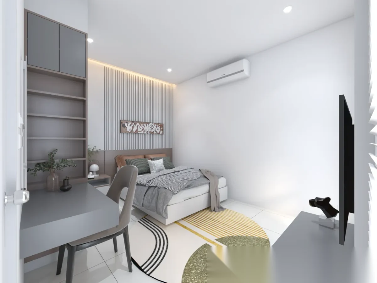 2 Bedroom Townhouse for rent at Modern Life Si Sunthon complex · Si Sunthon · Garden View — photo 7