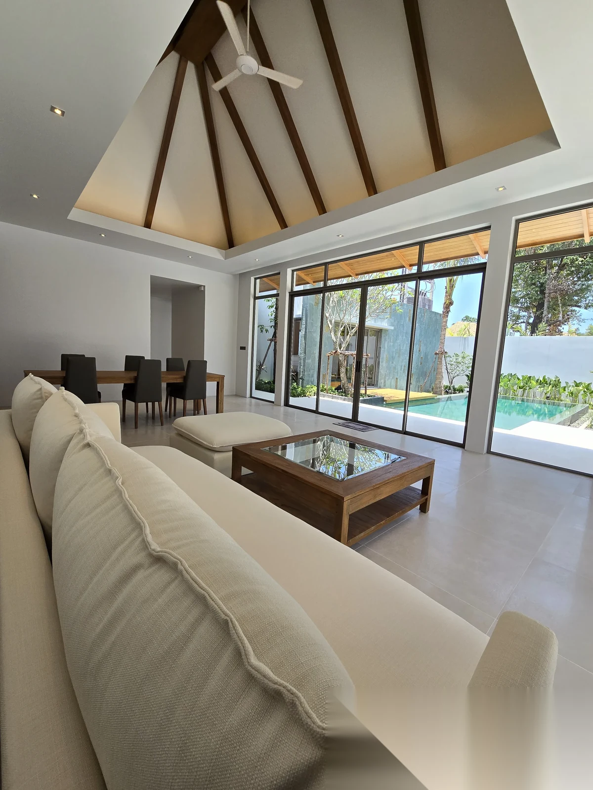 2 Bedroom Villa for rent at Anchan Flora complex · Thep Krasattri · Pool View — photo 2