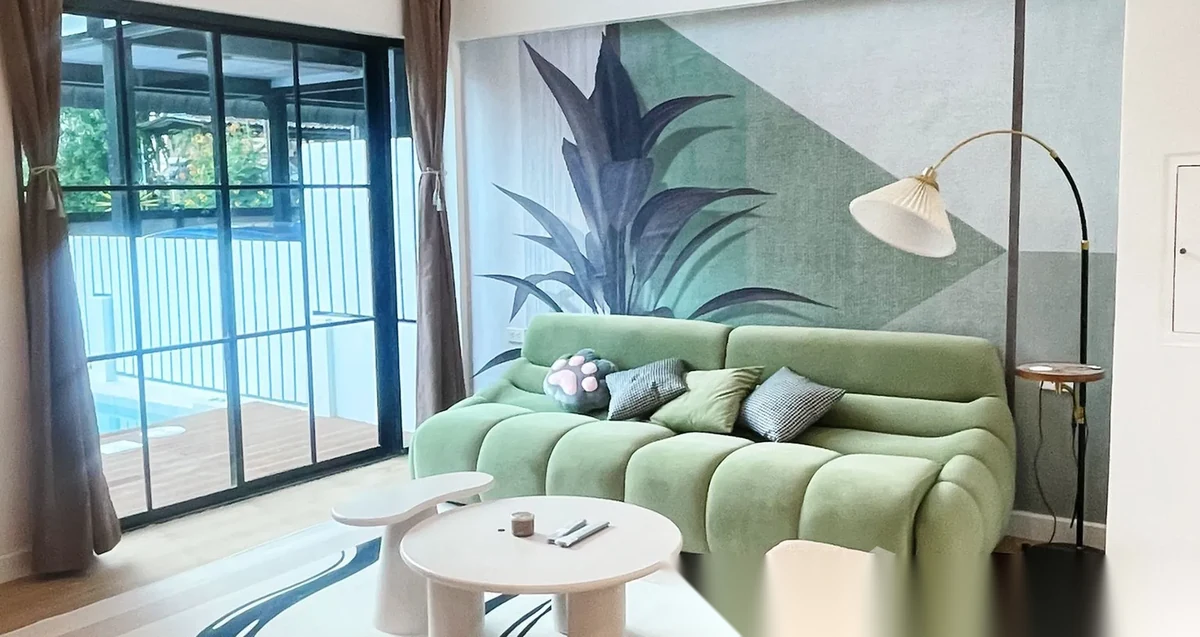 3 Bedroom Townhouse for rent at Chalong Parkview complex · Chalong · Pool View