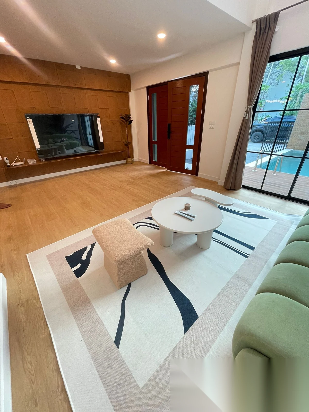3 Bedroom Townhouse for rent at Chalong Parkview complex · Chalong · Pool View — photo 9