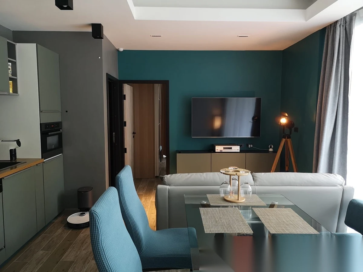 Апартаменты 2BR в ЖК The Trees Residence · Камала · Вид на бассейн — фото 14