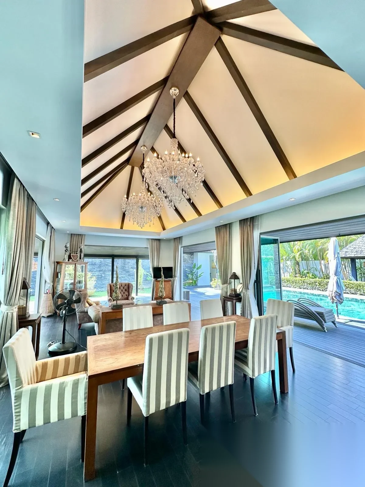 Вилла 4BR в комплексе Anchan Lagoon · Теп Красаттри · Вид на бассейн — фото 2