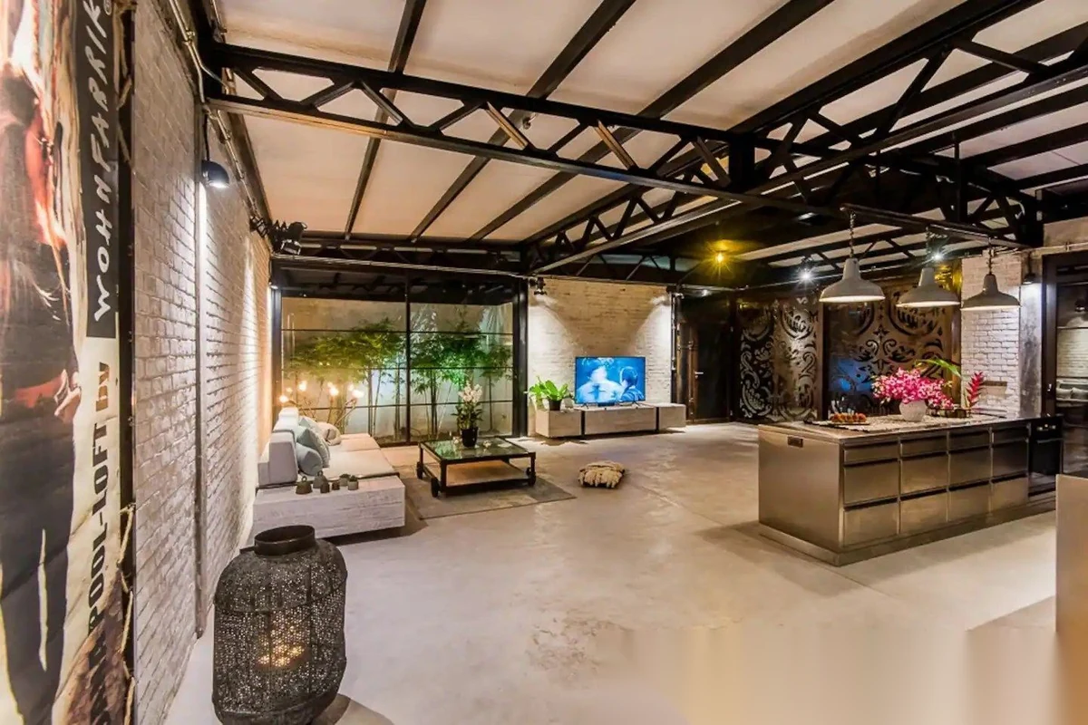 2 Bedroom Villa for rent at Wohnfabrik Phuket Loft Villa complex · Thep Krasattri · Pool View — photo 4