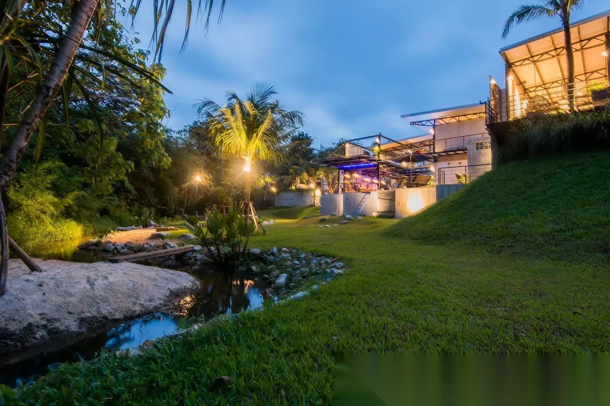 2 Bedroom Villa for rent at Wohnfabrik Phuket Loft Villa complex · Thep Krasattri · Pool View — photo 11