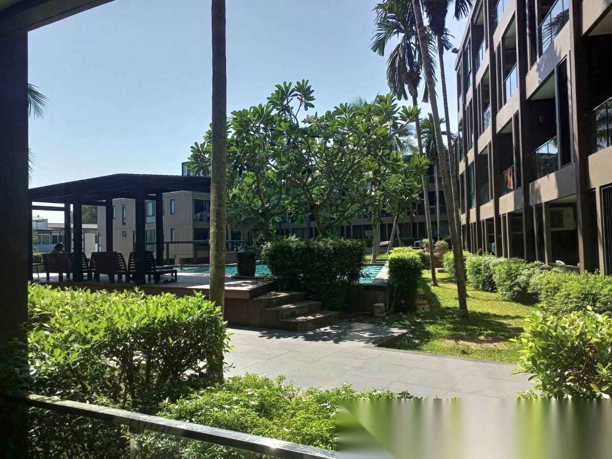 Studio Apartment for rent at The Pixels Cape Panwa Condo complex · Wichit · Pool View — photo 6