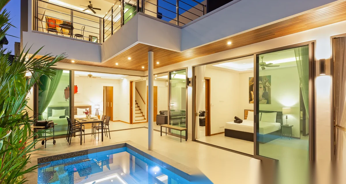 Вилла 4BR в комплексе KA Villa Rawai · Раваи · Вид на бассейн — фото 2