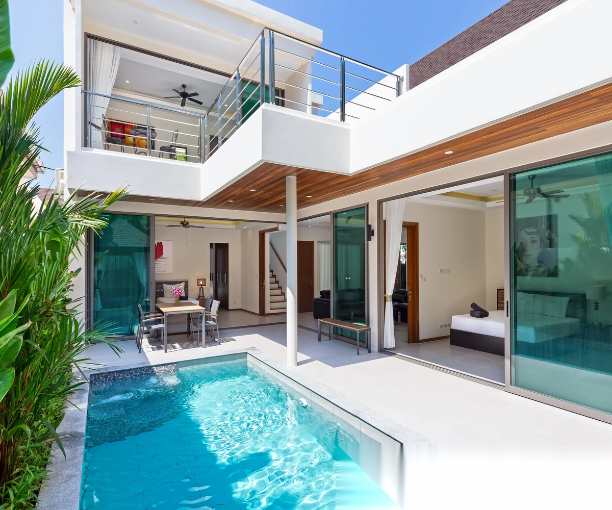 Вилла 4BR в комплексе KA Villa Rawai · Раваи · Вид на бассейн — фото 7