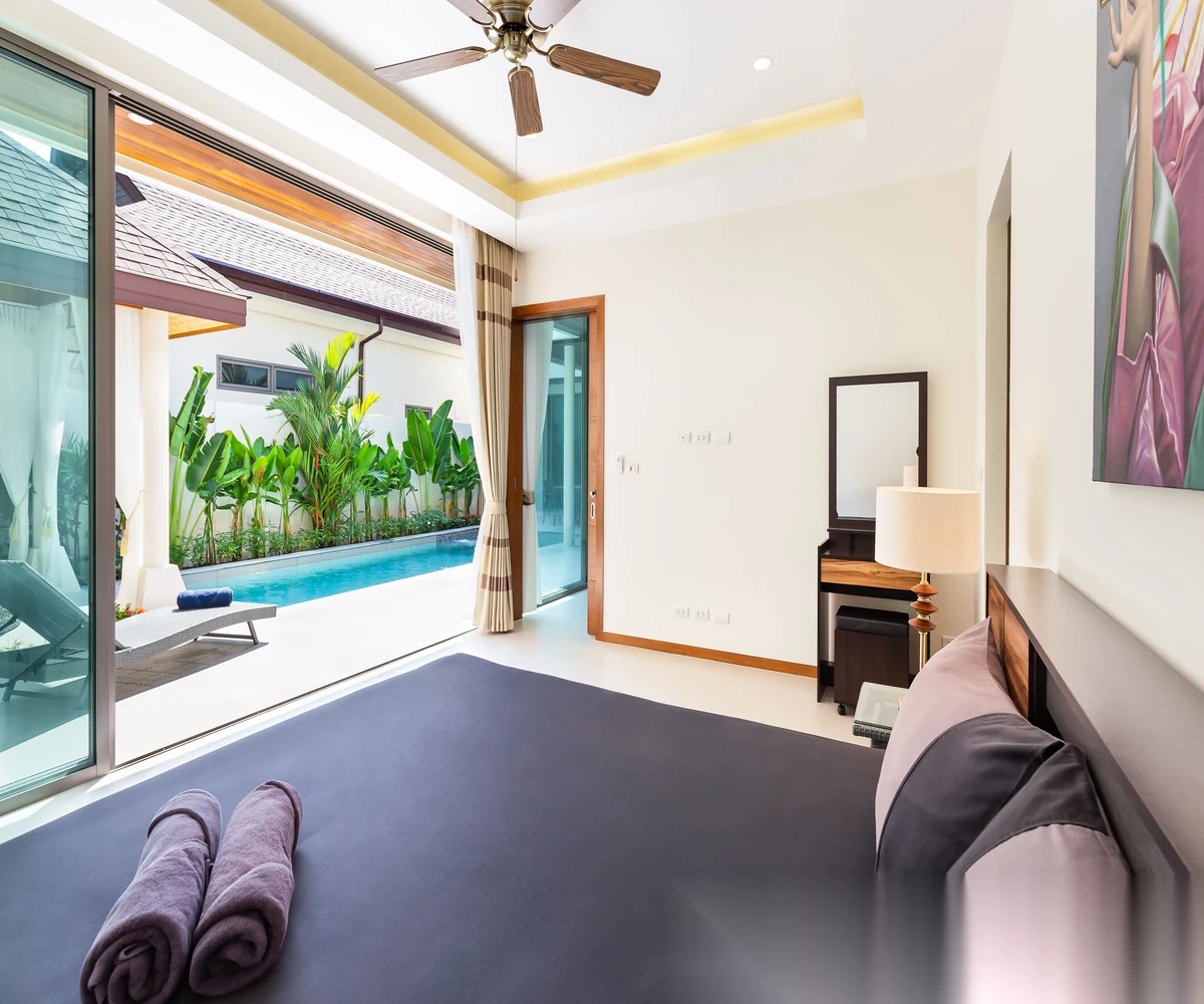 Вилла 4BR в комплексе KA Villa Rawai · Раваи · Вид на бассейн — фото 19