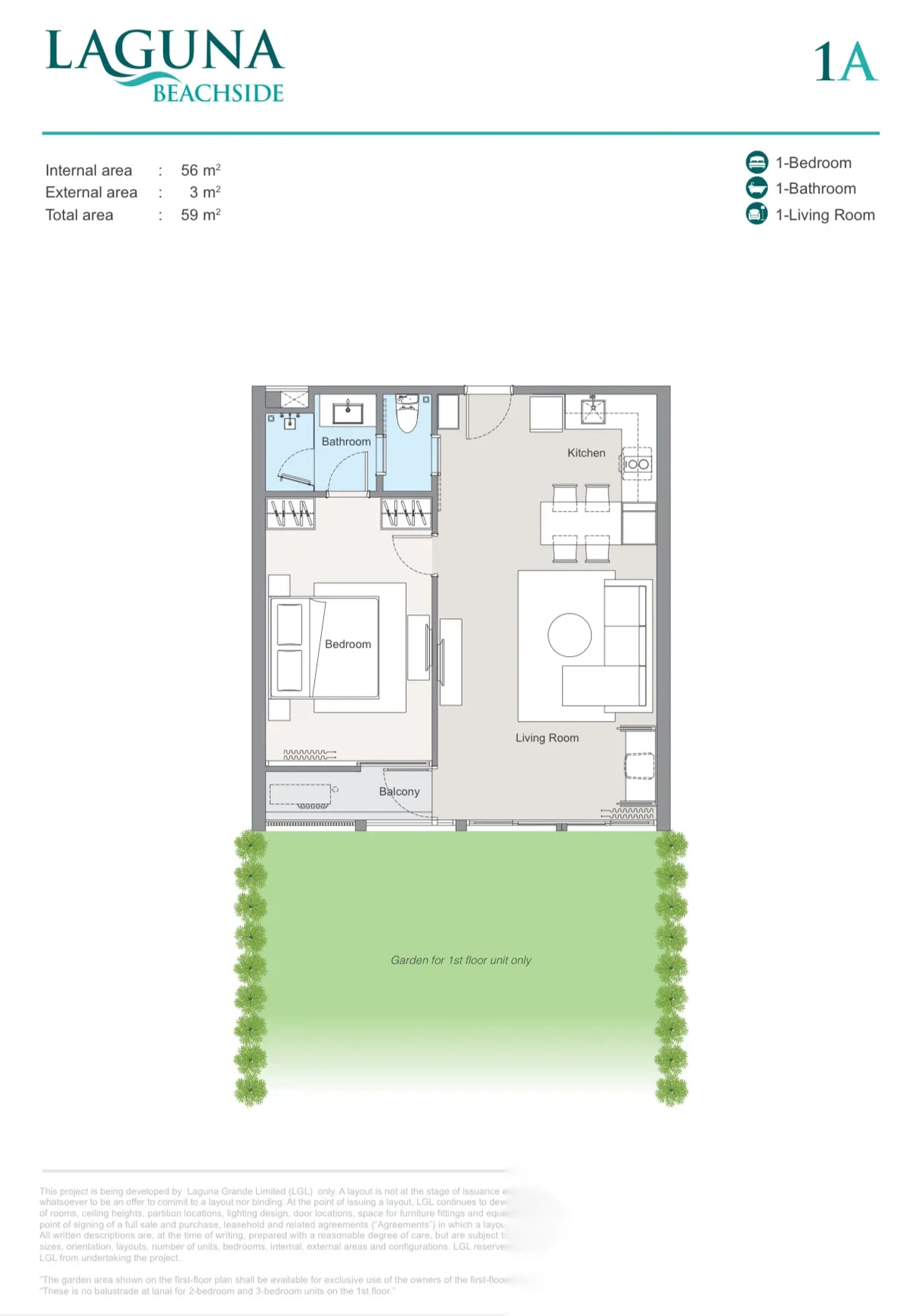 1 Bedroom Apartment for sale at Laguna Beachside complex · Choeng Thale · Sea View — photo 19