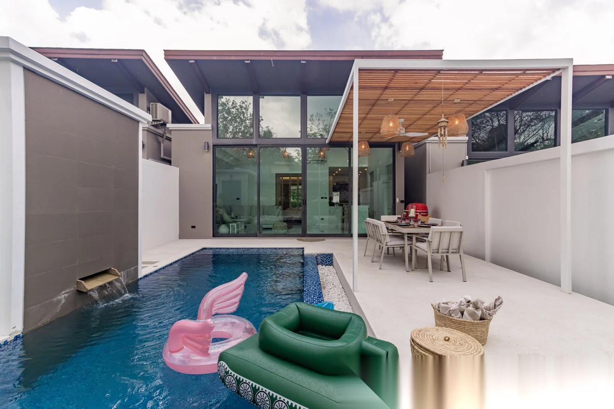 2 Bedroom Villa for sale at Baan Wana Pool Villas complex · Si Sunthon · Pool View — photo 9