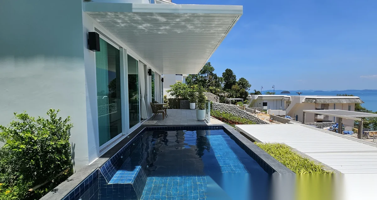 Вилла 3BR в комплексе Supalai Scenic Bay Resort · Па Клок · Вид на море