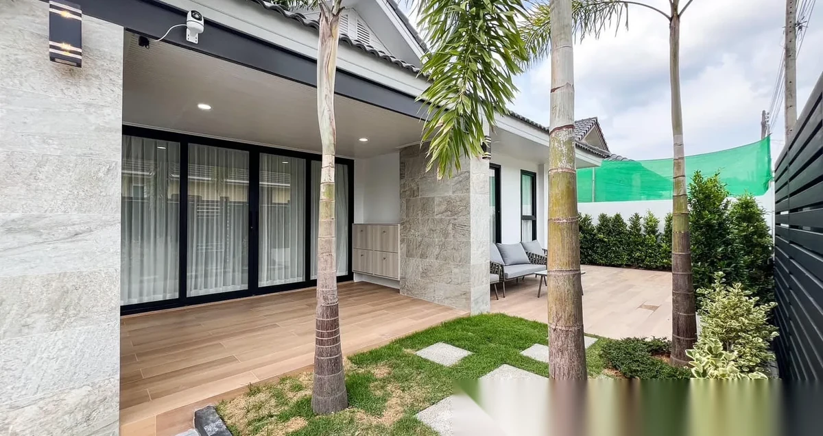 Дом 3BR в комплексе Ban Don Garden Home · Теп Красаттри · Вид в сад — фото 2