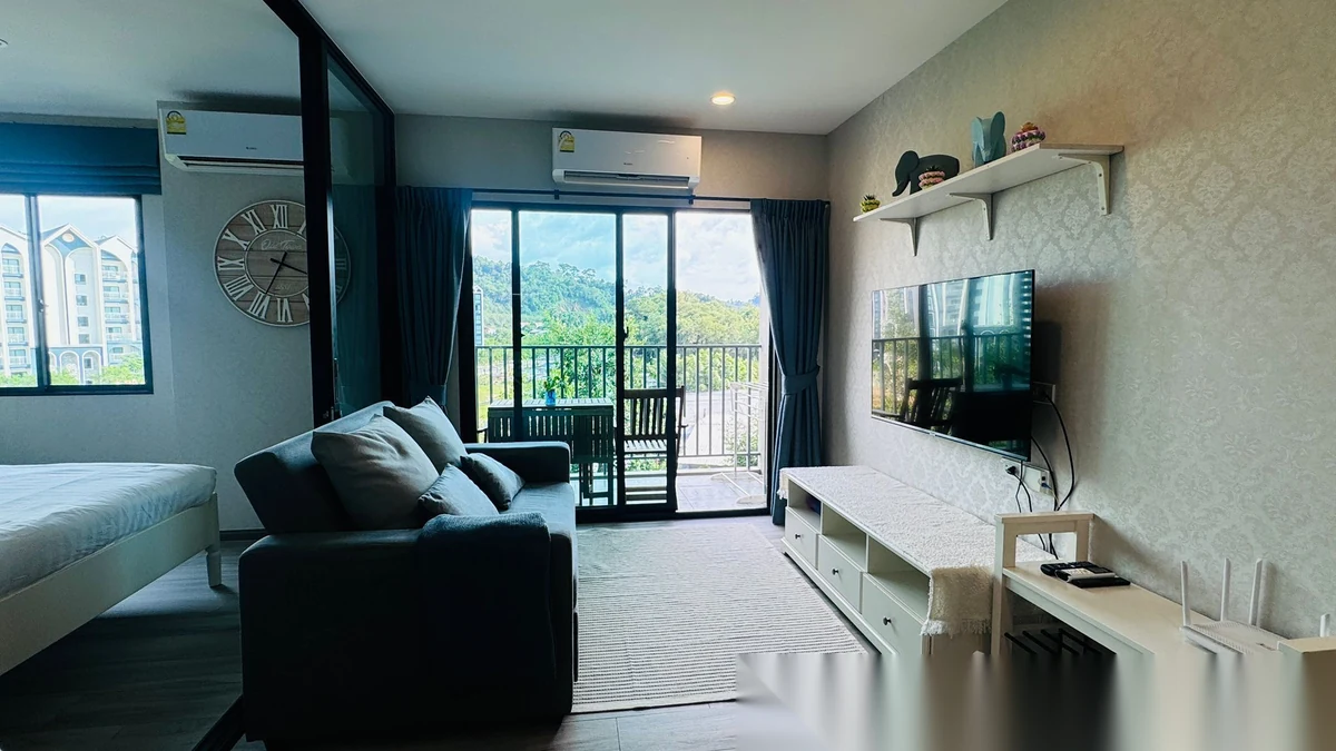 1 Bedroom Apartment for rent at The Title Residencies complex · Sakhu · Pool View — photo 2