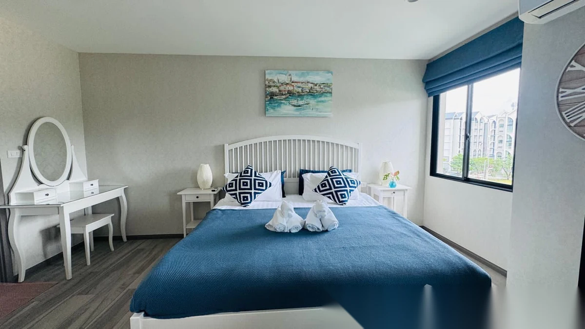 1 Bedroom Apartment for rent at The Title Residencies complex · Sakhu · Pool View — photo 3
