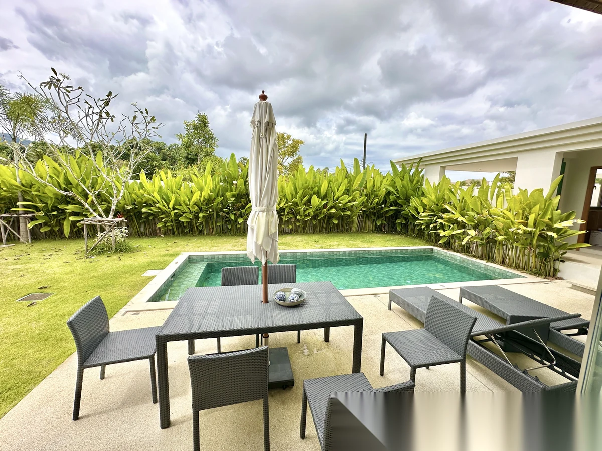 3 Bedroom Villa for rent at Trichada Azure complex · Si Sunthon · Pool View — photo 5