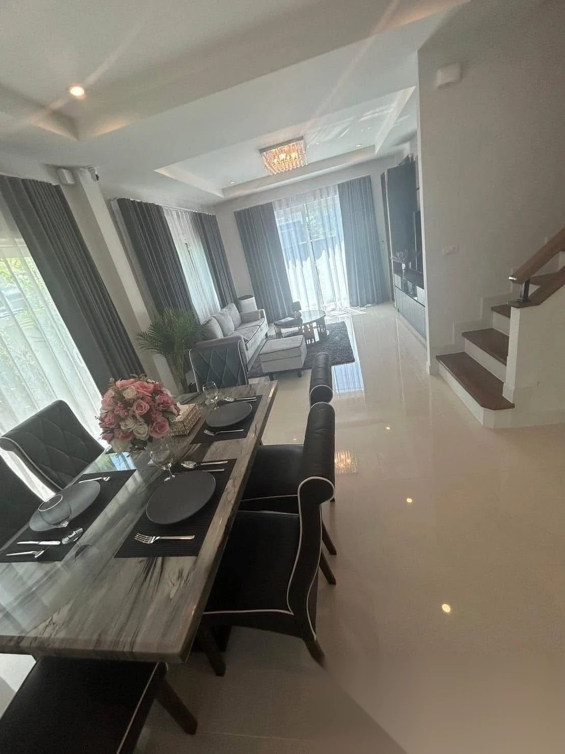 4 Bedroom House for rent at Supalai Palm Spring Banpon Phuket complex · Si Sunthon · Garden View — photo 12