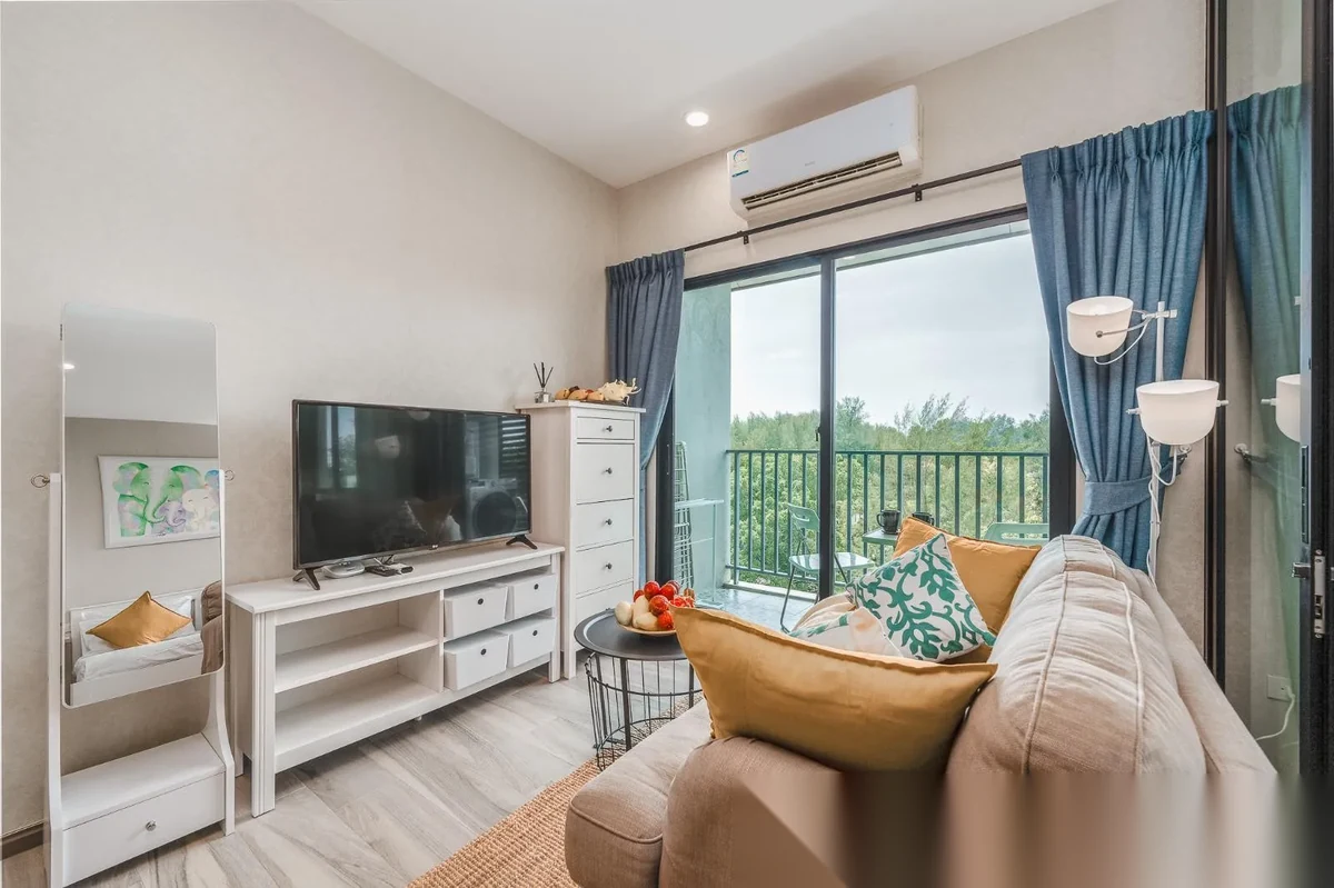 Studio Apartment for rent at The Title Residencies complex · Sakhu · Sea View — photo 3
