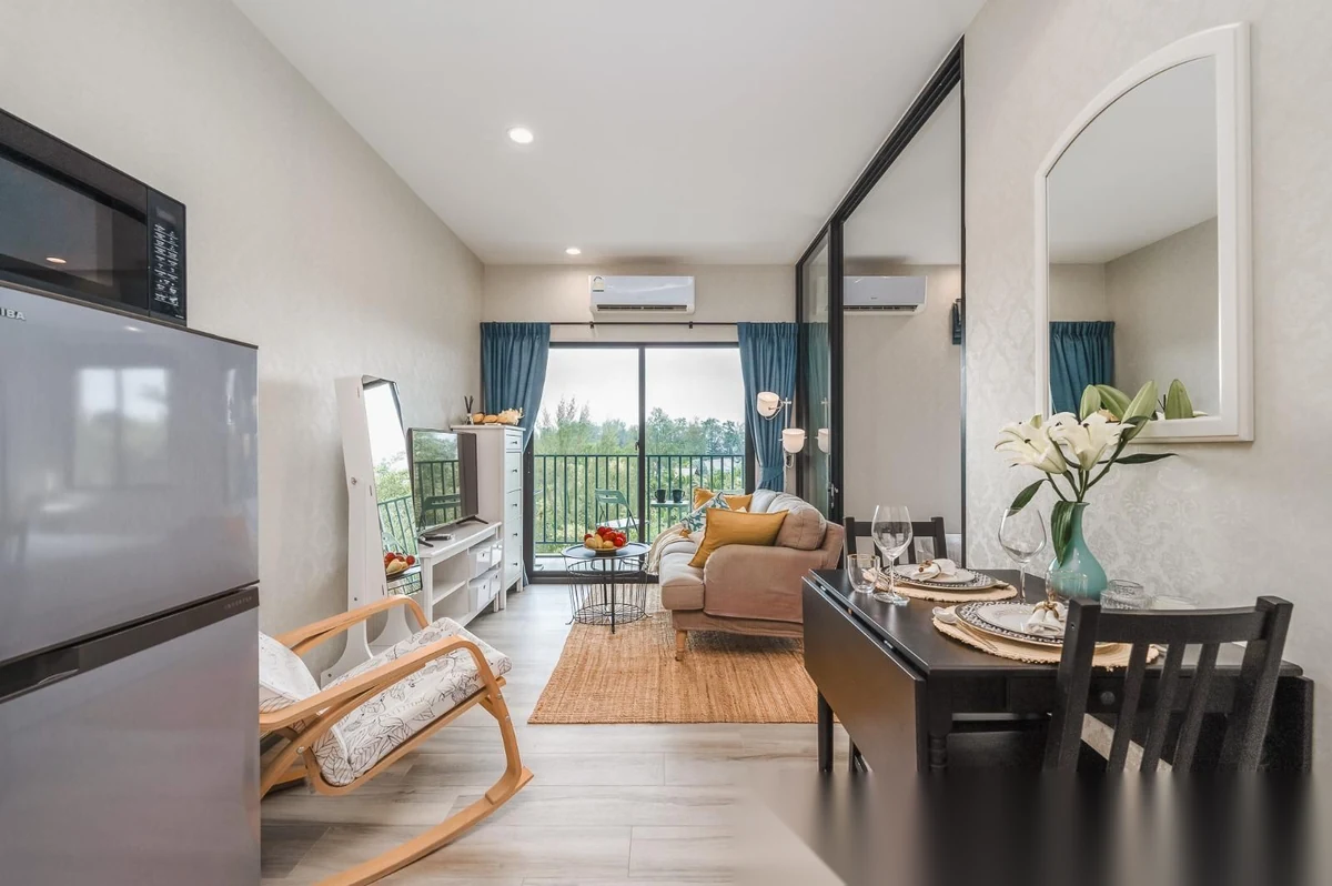 Studio Apartment for rent at The Title Residencies complex · Sakhu · Sea View — photo 6