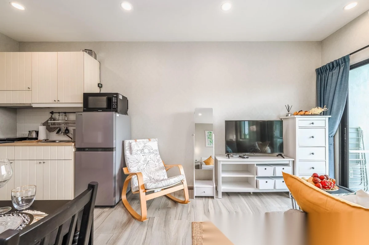 Studio Apartment for rent at The Title Residencies complex · Sakhu · Sea View — photo 9