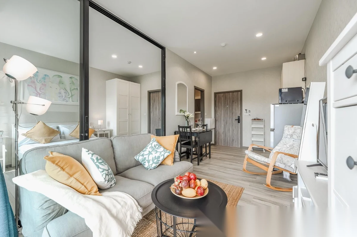 Studio Apartment for rent at The Title Residencies complex · Sakhu · Sea View — photo 10