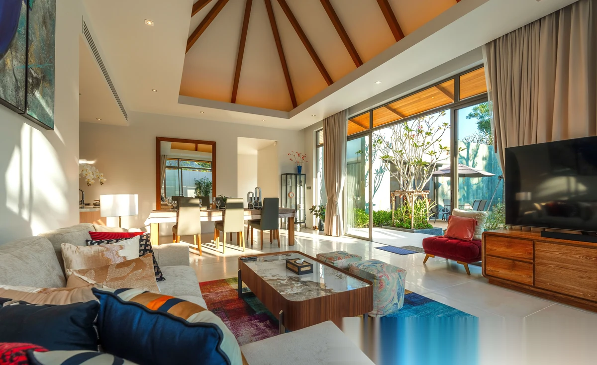 2 Bedroom Villa for rent at Anchan Flora complex · Thep Krasattri · Pool View — photo 6