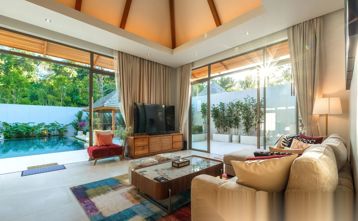 2 Bedroom Villa for rent at Anchan Flora complex · Thep Krasattri · Pool View — photo 8