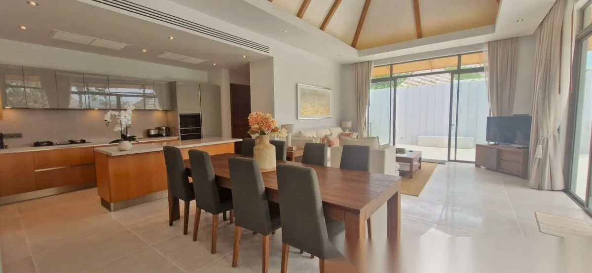4 Bedroom Villa for rent at Anchan Flora complex · Thep Krasattri · Pool View — photo 12