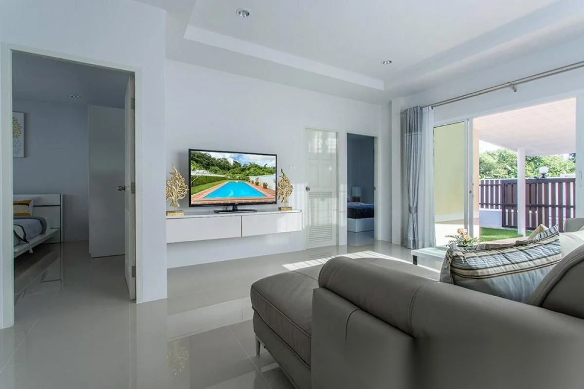 2 Bedroom Villa for sale at Baan Promphun Paklok complex · Pa Khlok · Pool View — photo 7