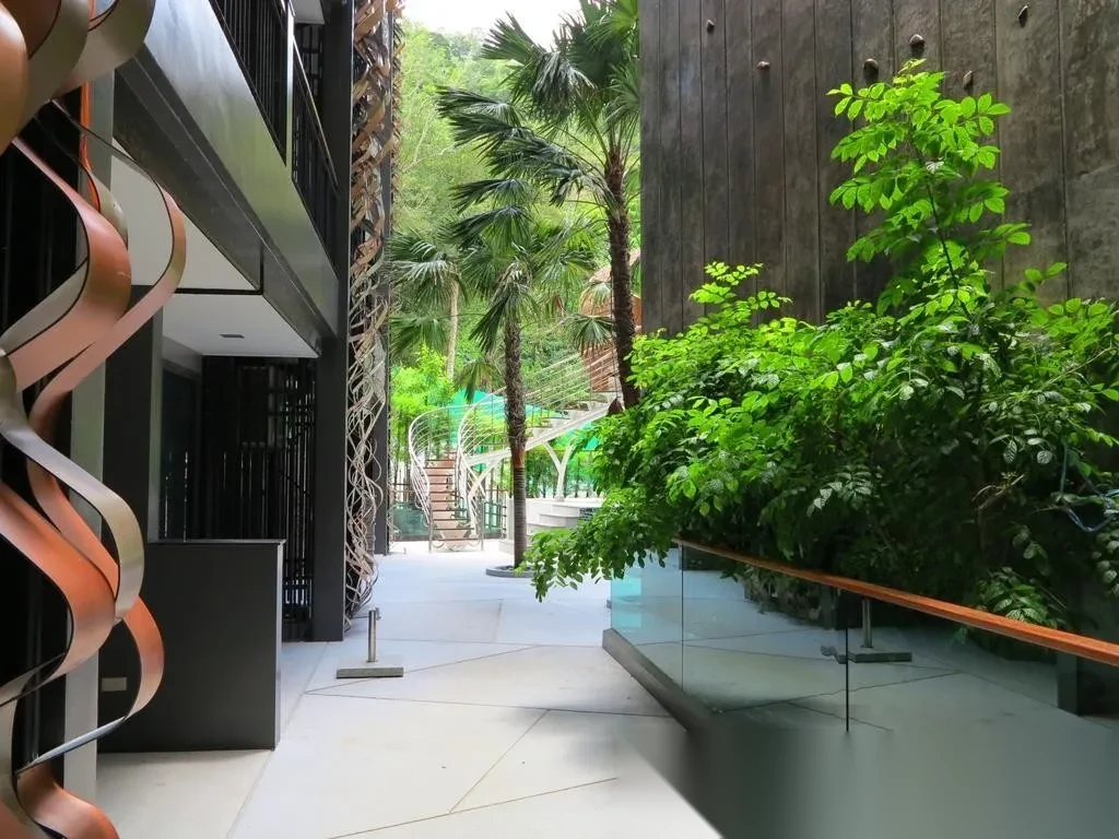 Апартаменты студия в ЖК The Emerald Terrace · Патонг · Выход к бассейну — фото 3