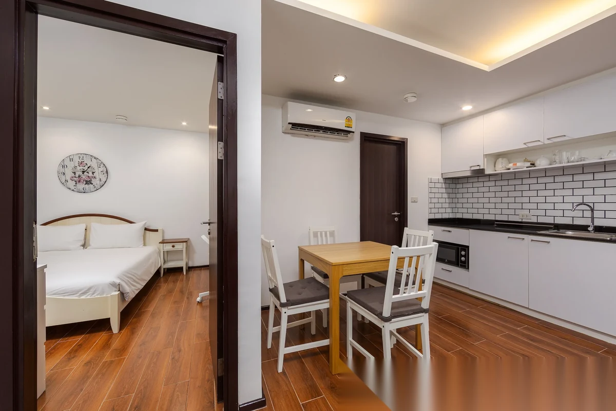 Апартаменты 1BR в ЖК The Title Rawai Phase 1-2 · Раваи · Вид в сад — фото 10