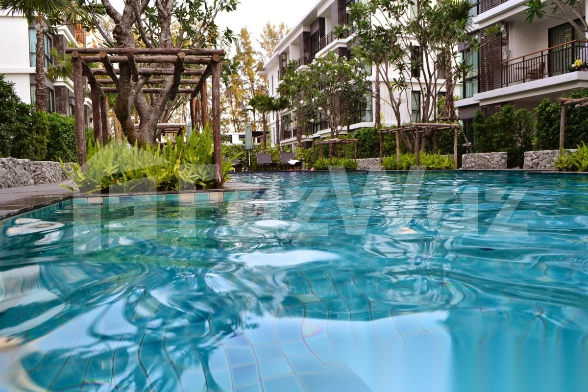 Апартаменты 1BR в ЖК The Title Rawai Phase 1-2 · Раваи · Вид в сад — фото 25