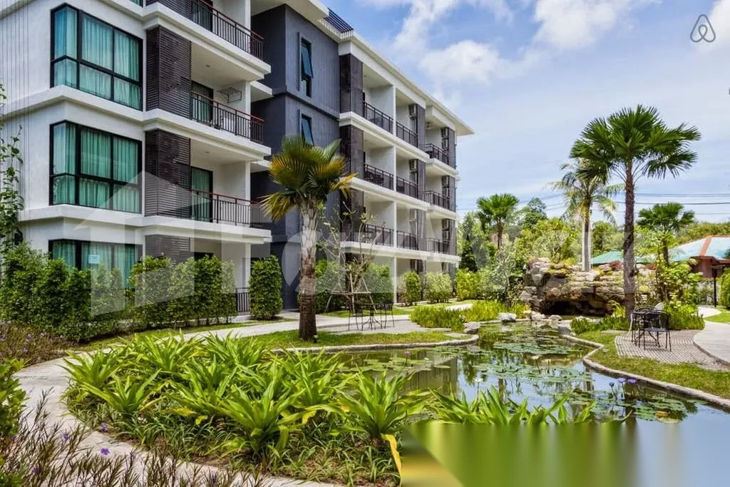 Апартаменты 1BR в ЖК The Title Rawai Phase 1-2 · Раваи · Вид в сад — фото 26