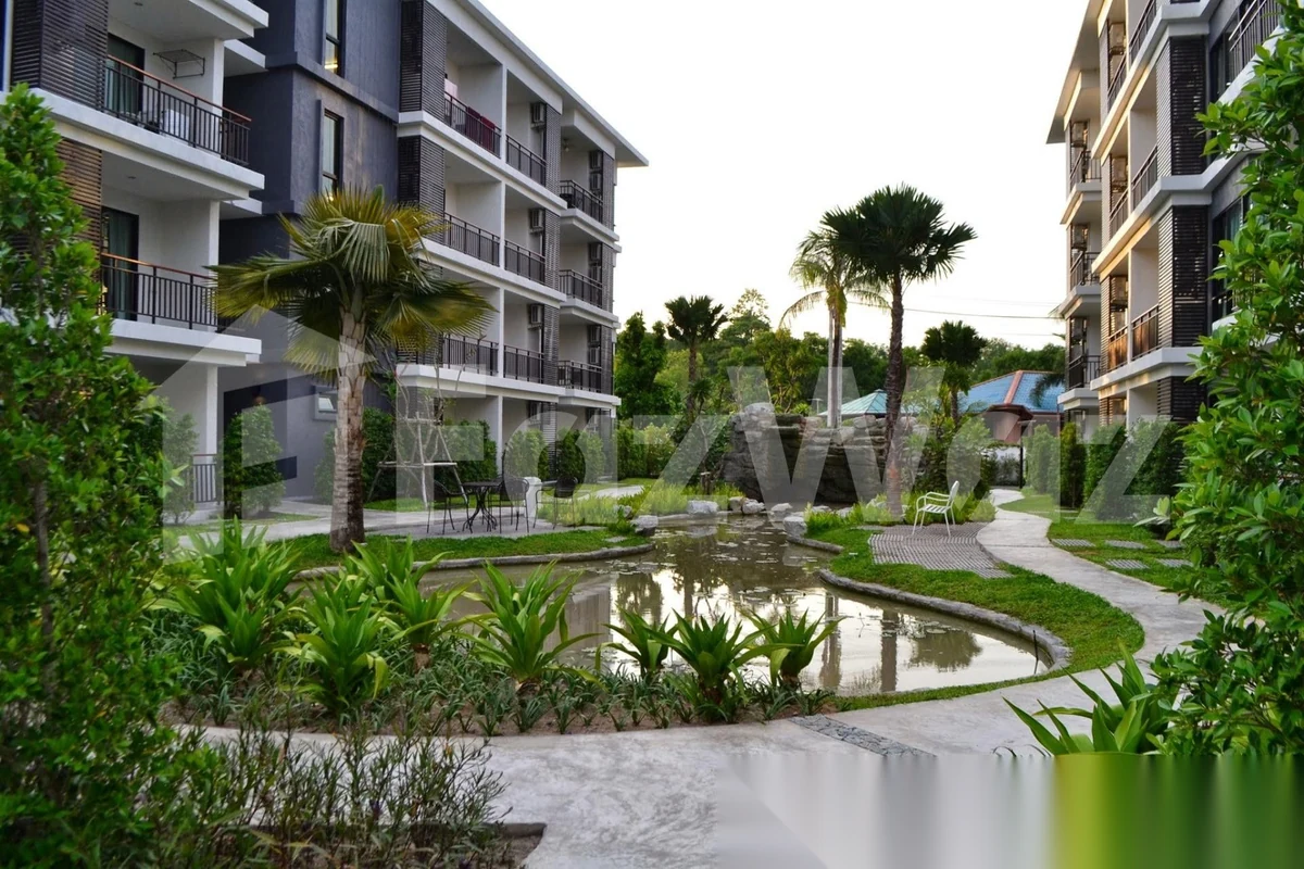 Апартаменты 1BR в ЖК The Title Rawai Phase 1-2 · Раваи · Вид в сад — фото 29