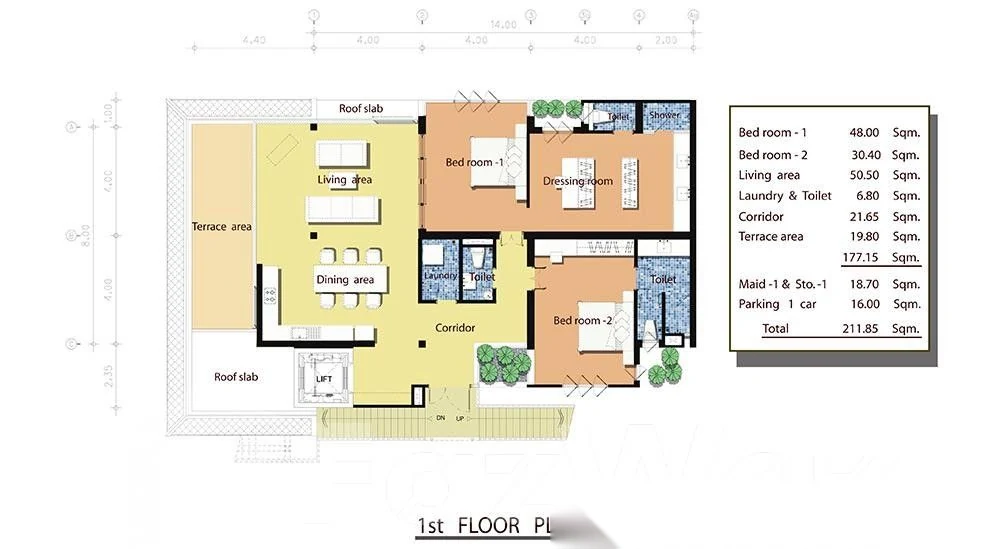 Апартаменты 2BR в ЖК Seaview Residence · Карон · Вид на море — фото 18